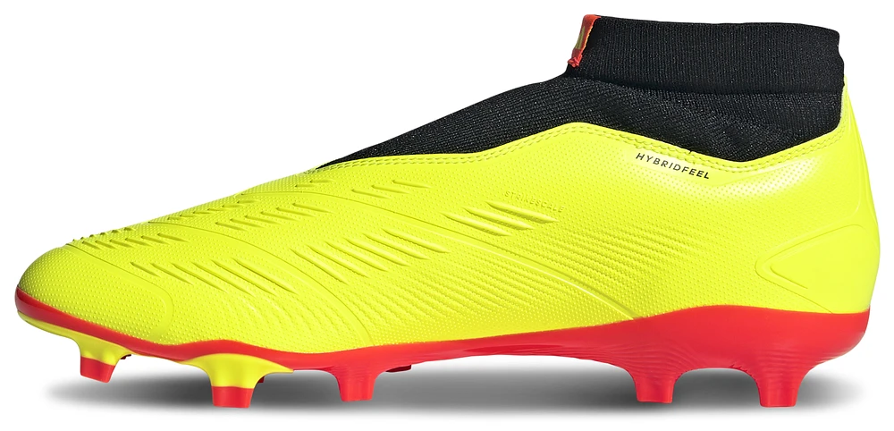 adidas Mens adidas Predator 24 League Laceless FG - Mens Soccer Shoes Team Solar Yellow/Black/White Size 10.0