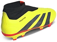 adidas Mens adidas Predator 24 League Laceless FG - Mens Soccer Shoes Team Solar Yellow/Black/White Size 10.0