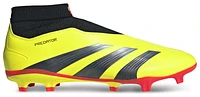 adidas Mens adidas Predator 24 League Laceless FG - Mens Soccer Shoes Team Solar Yellow/Black/White Size 10.0