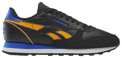 Reebok Mens Reebok Classic Leather - Mens Running Shoes Electric Cobalt/Shocking Orange/Core Black Size 08.5