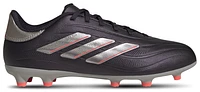 adidas Boys Copa Pure 2 League FG - Boys' Grade School Soccer Shoes Aurora Black/Platin Metallic/Turbo