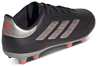 adidas Boys Copa Pure 2 League FG - Boys' Grade School Soccer Shoes Aurora Black/Platin Metallic/Turbo