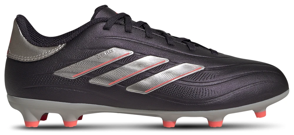 adidas Boys Copa Pure 2 League FG - Boys' Grade School Soccer Shoes Aurora Black/Platin Metallic/Turbo