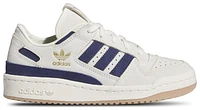 adidas Originals Boys Forum Low CL - Boys' Grade School Running Shoes Cream White/Dark Blue/Dark Blue