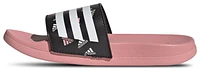 adidas Girls Adilette Comfort Slides - Girls' Preschool Shoes White/Semi Pink Spark/Black