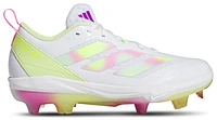 adidas Womens adiZero Instinct TPU - Baseball Shoes White/Lucid Lemon/Semi Flash Aqua