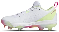 adidas Womens adiZero Instinct TPU - Baseball Shoes White/Lucid Lemon/Semi Flash Aqua