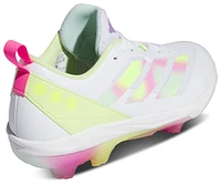 adidas Womens adiZero Instinct TPU - Baseball Shoes White/Lucid Lemon/Semi Flash Aqua