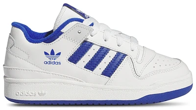 adidas Originals Boys Forum Low - Boys' Preschool Basketball Shoes White/White/Team Royal Blue