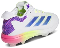 adidas Boys adiZero Impact Warp Speed TPU - Boys' Grade School Baseball Shoes White/Lucid Blue/Lucid Pink