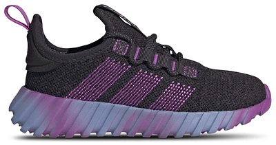 adidas Girls Kaptir Flow - Girls' Grade School Running Shoes Blue Spark/Aurora Black/Purple Burst