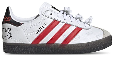 adidas Originals Girls Gazelle x Hello Kitty - Girls' Preschool Shoes White/Red/Black