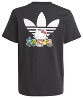 adidas Originals Girls Hello Kitty T-Shirt - Girls' Grade School Black/White