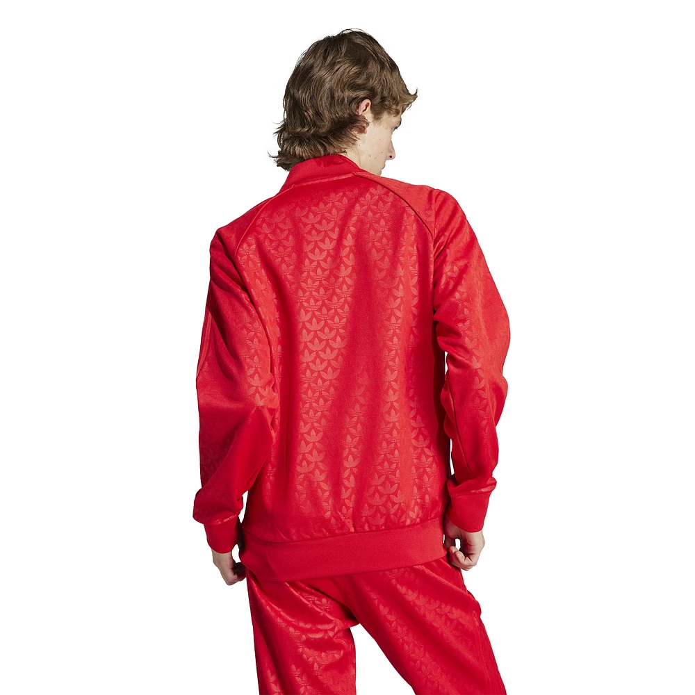adidas Originals Mens Mono Superstar Jacket - Red/Red