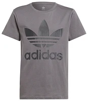 adidas Originals Boys Trefoil T-Shirt - Boys' Grade School Grey Five/Grey