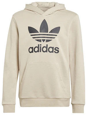 adidas Originals Boys Trefoil Hoodie - Boys' Grade School Brown/Wonder Beige