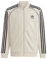 adidas Originals Boys Superstar Track Top - Boys' Grade School Beige/Blue