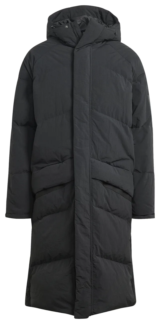 Adidas Mens adidas Big Baffle Coat - Mens Black Size 3XL