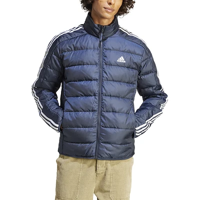 adidas Mens adidas Essentials 3-Stripes Light Down Jacket - Mens Ink Size XL