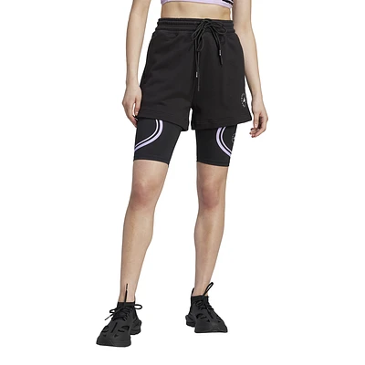 adidas Womens Stella McCartney TrueCasuals Terry Short - Black