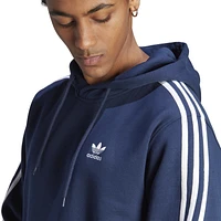 adidas Originals Mens 3 Stripe Fleece Hoodie - Night Indigo