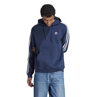 adidas Originals Mens 3 Stripe Fleece Hoodie - Night Indigo