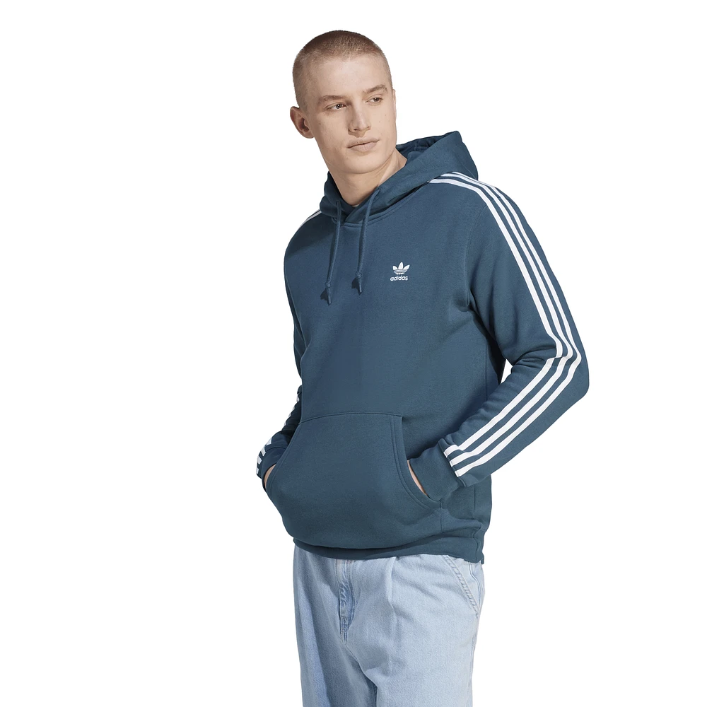 adidas Originals Mens 3 Stripe Fleece Hoodie