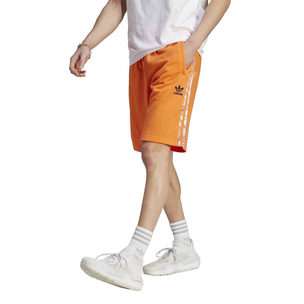 adidas Originals Mens 3S Shorts - Orange/Black