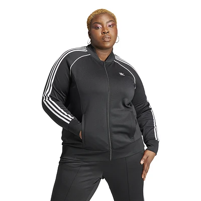 adidas Originals Womens Plus adicolor Superstar Track Jacket - Black