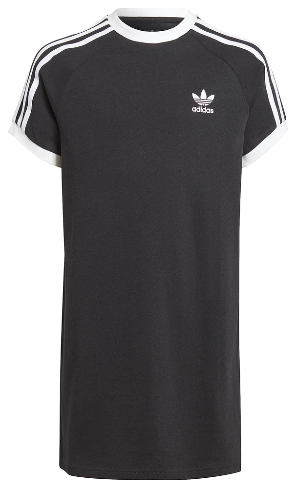 adidas Originals Girls Adicolor T-Shirt Dress - Girls' Grade School Black