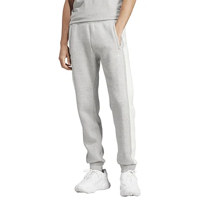 adidas Originals Mens Essential Reverse Fleece Pants - White/Grey