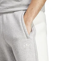 adidas Originals Mens Essential Reverse Fleece Pants - White/Grey