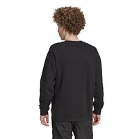 adidas Originals Mens Trefoil Fleece Crew - Black/White