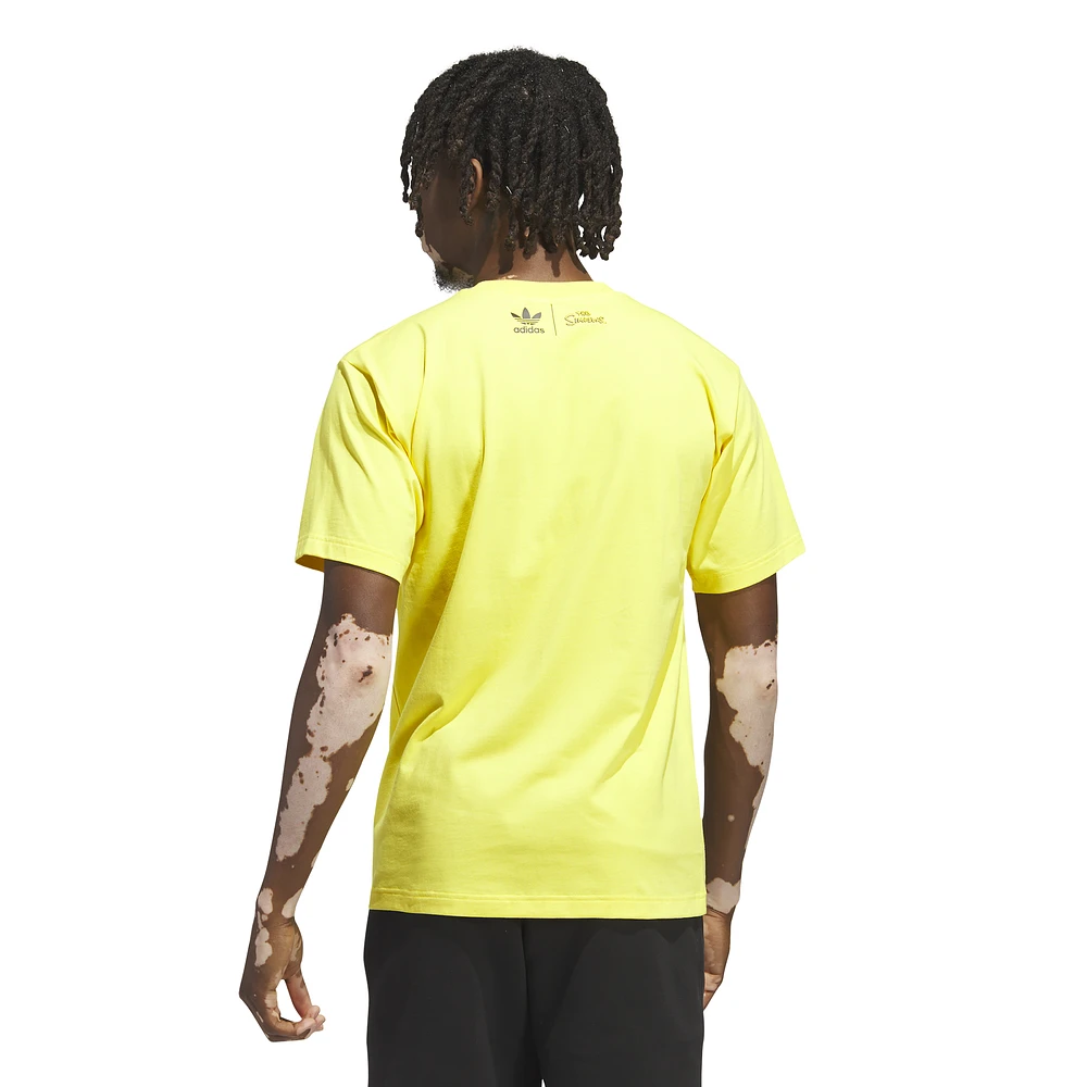 adidas Originals Mens Simpsons Homer T-Shirt - Yellow/Yellow