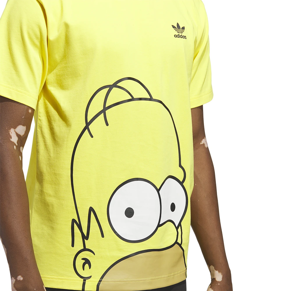 adidas Originals Mens Simpsons Homer T-Shirt - Yellow/Yellow