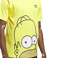 adidas Originals Mens adidas Originals Simpsons Homer T-Shirt - Mens Yellow/Yellow Size S