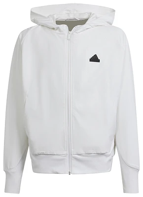 adidas Boys Z.N.E. Woven Full Zip Track Top - Boys' Grade School White/Black