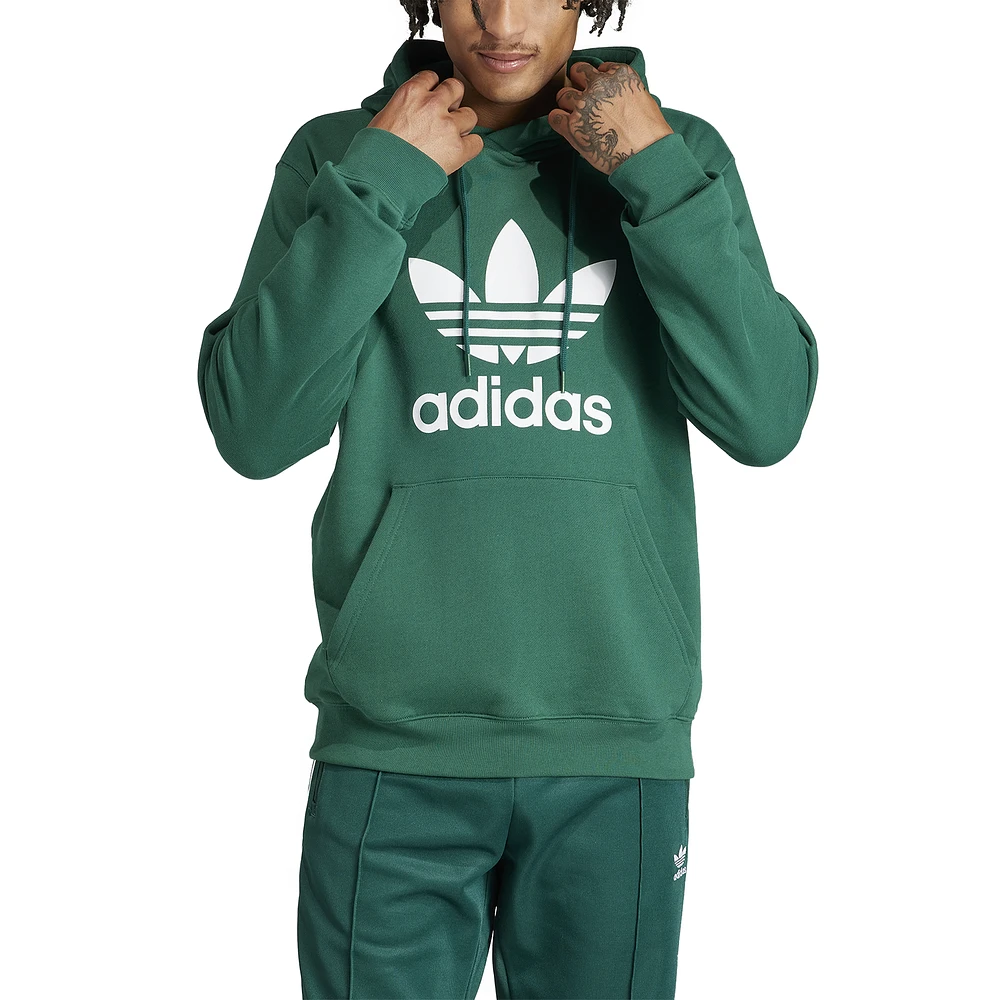 adidas Originals Mens Trefoil Hoodie - Collegiate Green/Collegiate Green