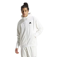 adidas Mens Z.N.E. Woven Full Zip - White