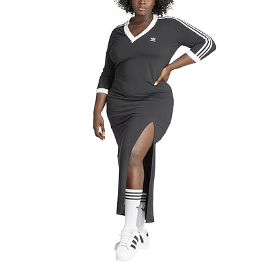 adidas Originals adicolor 3-Stripes V-Neck Maxi Dress (PS) - Women's