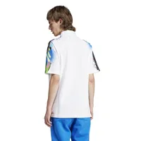 adidas Mens adidas Retro Graphic Polo Shirt - Mens White Size XL