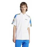 adidas Mens adidas Retro Graphic Polo Shirt - Mens White Size XL