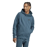 adidas Mens Z.N.E. Fleece Hoodie - Navy/Black