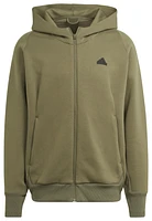 adidas Mens Z.N.E. Full-Zip Hoodie - Olive/Black