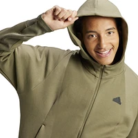 adidas Mens Z.N.E. Full-Zip Hoodie - Olive/Black