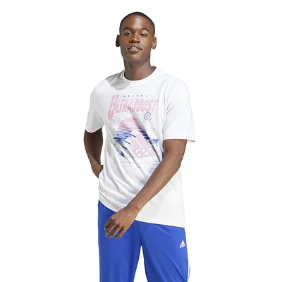 adidas Mens Neon Ultraboost Graphic T-Shirt - White