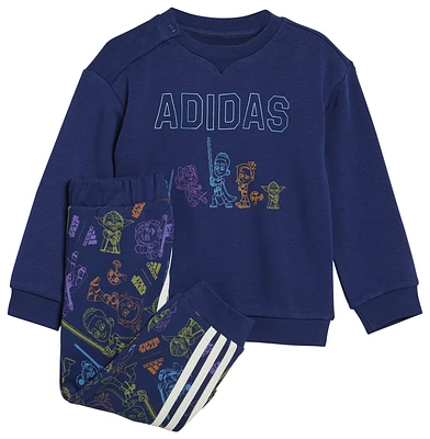 adidas Boys adidas Star Wars Young Jedi Crewneck And Jogger Set - Boys' Toddler Dark Blue/Multicolor Size 2T