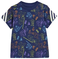 adidas Boys Star Wars Young Jedi T-Shirt - Boys' Toddler Dark Blue/Off White/Multicolor