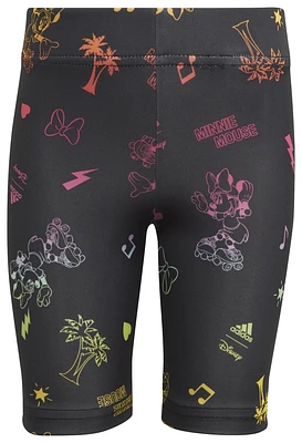 adidas Girls adidas Disney Minnie Mouse Short Tights - Girls' Grade School Black/Multicolor Size S
