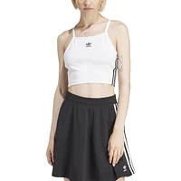 adidas Originals Womens 3 Stripe Crop Top - White/Black